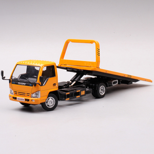 gcd其辉 1:64 五十铃道路救援清障平板拖车合金汽车模型礼物摆件