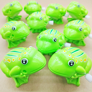 上链发条跳跳小塑料青蛙玩具怀旧婴幼儿童男女宝宝1-34岁抖音地摊