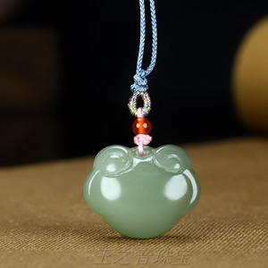 长命锁玉石正品