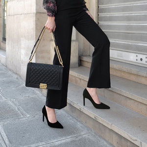 黑色鞋子女百搭西装