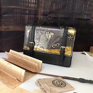 哈利波特流星包单肩斜跨手提小方包剑桥包亮片学院横款信封邮差包