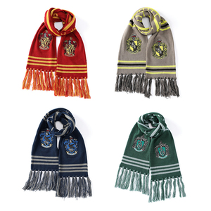 哈利波特围巾环球影城正版周边联名斯莱特林秋冬情侣学生流苏围脖