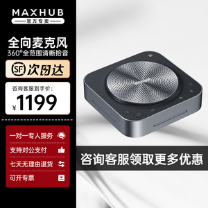 MAXHUB视频会议全向麦克风音视频免驱无线蓝牙桌面扬声器直播教育会议拾音器高清摄像头套餐BM31