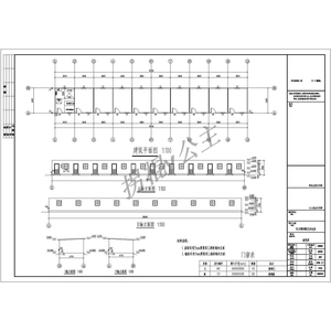 四川绵阳单层赈灾活动板房建筑施工cad图建筑dwg图