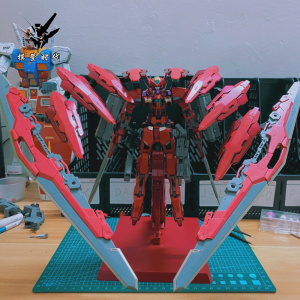 顺丰大班8816 mb 红色正义女神f 带八盾带双斩舰刀带地台水贴拼装