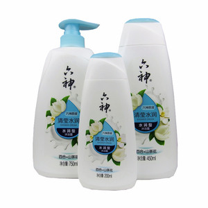 六神沐浴露清莹水润型六神原液百合山茶花沐浴乳滋养清洁留香沐浴
