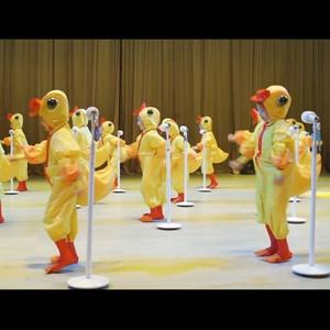 第十一届小荷风采妈妈咪鸭演出服儿童表演服新款小黄鸭防护舞蹈服