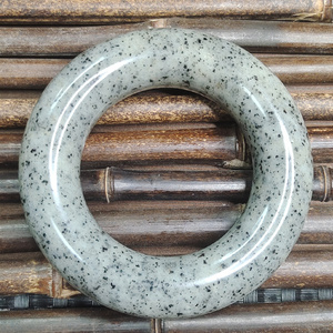 内蒙古佘太翠佘太玉天然玉石手镯精品火龙果黑芝麻圆镯青花镯