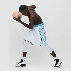 ncaa北卡蓝短裤篮球裤男过膝运动裤宽松透气五分裤夏季薄款跑步裤