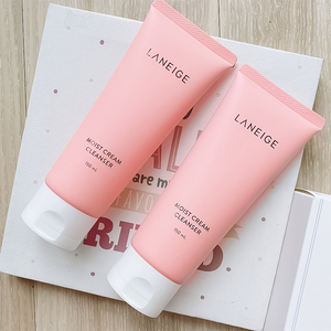 laneige兰芝洗面奶粉色三效合一保湿洁面皂基氨基酸复合150ml