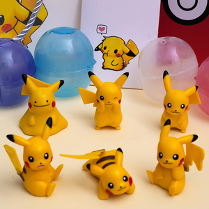 皮卡丘扭蛋6款合集神奇宝贝小精灵宝可梦比卡丘礼物摆件手办礼盒