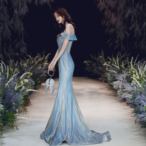 礼服渐变星空裙