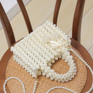 diy珍珠包包手工编织自制作礼物送女友材料包串珠手提仙女斜挎包