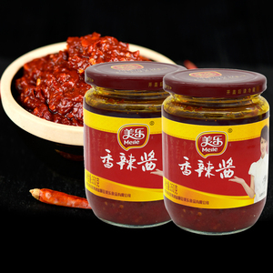 四川特产美乐牌富顺香辣酱350g2瓶装火锅蘸料干锅酱下饭拌饭辣酱