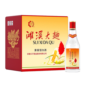 【口子窖旗舰店】红标 濉溪大曲复刻版 50度500ml*6瓶 白酒整箱