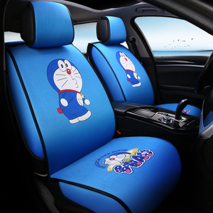 哆啦A梦可爱专用女神汽车座套卡通坐垫四季通用座椅套夏季全包围