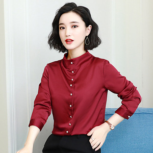 千葵女装贵姿尚静品牌艺燕梦拉勾勾正品早春衬衫女2020新款韩版雪