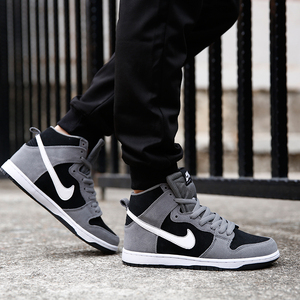 耐克男鞋nike sb dunk high pro雾霾冬季高帮复古休闲板鞋854851