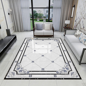 欧皇瓷砖淘宝现代轻奢客厅拼花地砖简欧式别墅大厅造型地板砖图案