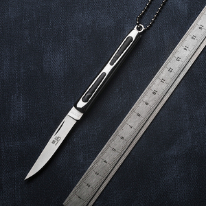 狼头迷你小刀户外刀具折叠刀防身锋利随身冷兵器小号钥匙刀水果刀