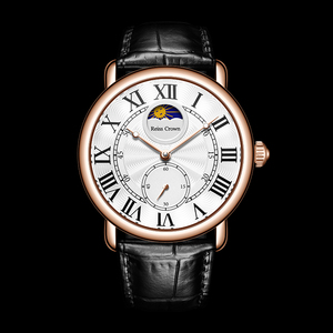 瑞斯皇冠手表reiss crown蓝气球 全自动机械表皮表带腕表