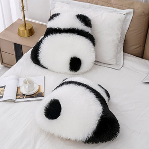 成都旅游纪念仿羊毛熊猫背影抱枕可爱床头靠垫沙发客厅靠枕ins凤