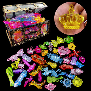 水晶钻石宝石公主百宝箱玩具女孩手工制作材料儿童diy串珠穿珠