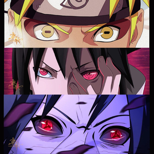 火影忍者鸣人佐助我爱罗眼神杀写轮眼反光防水车贴电动摩托装饰贴