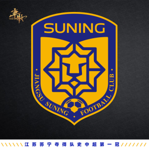 足球中超联赛冠军江苏苏宁队战斗队徽logo反光电动摩托车汽车贴纸