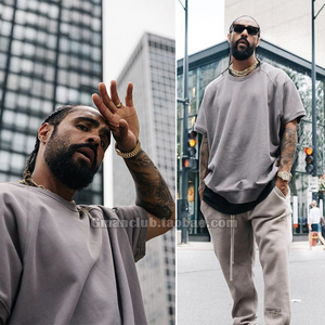 高街自主fear of god fog第六季主线毛圈短袖卫衣tee衫 jerry同款