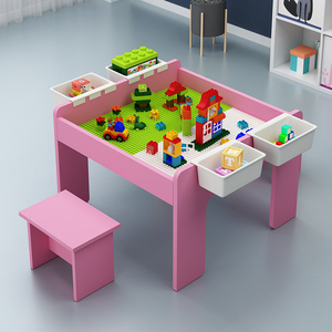 儿童沙盘桌太空沙桌子太空沙玩具桌子积木桌子多功能游戏桌木家用