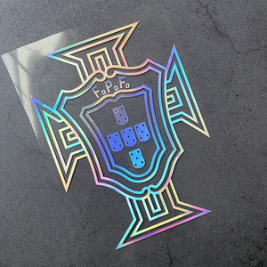 欧洲杯葡萄牙足球队徽c罗汽车贴纸电脑笔记本电动摩托车装饰贴纸