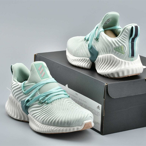 正品代购adidas alphabounce阿迪达斯复古气垫女子跑步鞋春季新款
