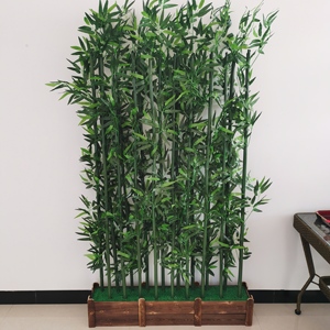竹子装饰隔断屏风植物墙