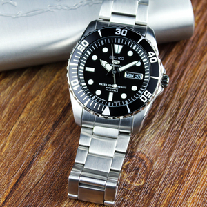 seiko精工5号水鬼潜水自动机械手表一米劳,全套淘宝买的