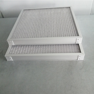 定制铝合金不锈钢除烟雾酸耐高温油液分离波浪形初效板式过滤器网