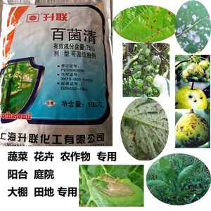 75%百菌清蔬菜花卉农作物杀菌剂白粉病炭疽病叶斑病专用药1000克