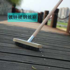 厕所刷子刷长把长柄马路加厚扫把养猪场大理石花园清扫洗地刷钢丝