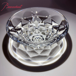 法国baccarat/巴卡拉摆动玫瑰水晶玻璃斗笠杯茶杯小圆碗对杯礼品