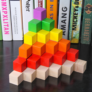 正方体小方块积木小学数学教具套装立方体几何图形正方形拼搭玩具