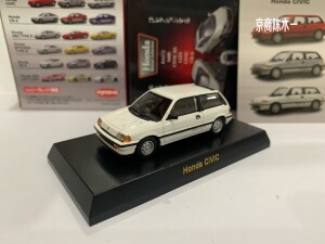 1:64 京商 HONDA 本田 思域 CIVIC 第三代 白色 经典小钢炮 车模