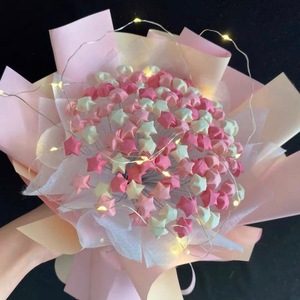 星星花束diy手工满天星折纸条材料包情人节生日礼物送女朋友闺蜜