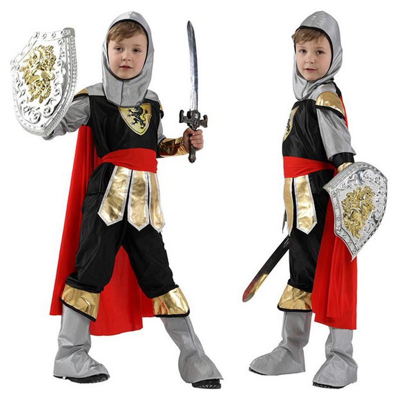 古罗马皇家小武士演出服装男童战士勇士角色装扮服bravewarrior