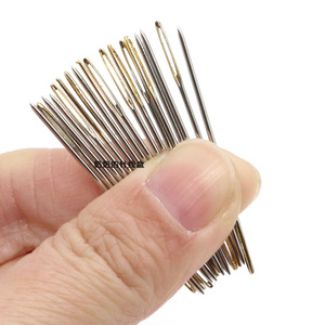 十字绣针绣针专用全套金尾针三股四股圆头绣花针工具刺绣套装包邮