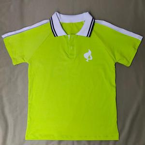 荧光绿小学生校服夏季