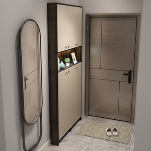 超薄15cm14鞋柜家用门口意式极简到顶靠墙大容量省空间玄关门厅柜