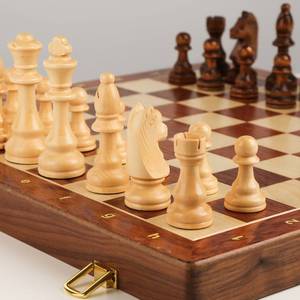 国际象棋实木套装大号儿童木质折叠棋盘西洋棋比赛专用chess