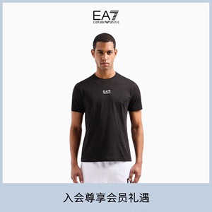 EMPORIO ARMANI/阿玛尼EA7/2024夏季新款男士全棉圆领短袖健身T恤