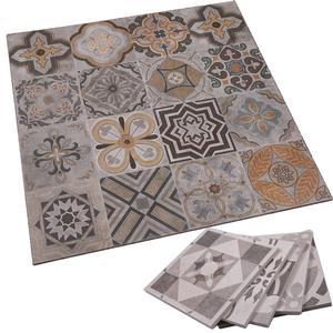 花样灰色复古水泥小花砖欧美法式卫生间浴室花片砖厨房阳台墙地砖