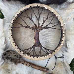 跨境新品萨满鼓生命之树西伯利亚鼓精神音乐shaman drum乐器